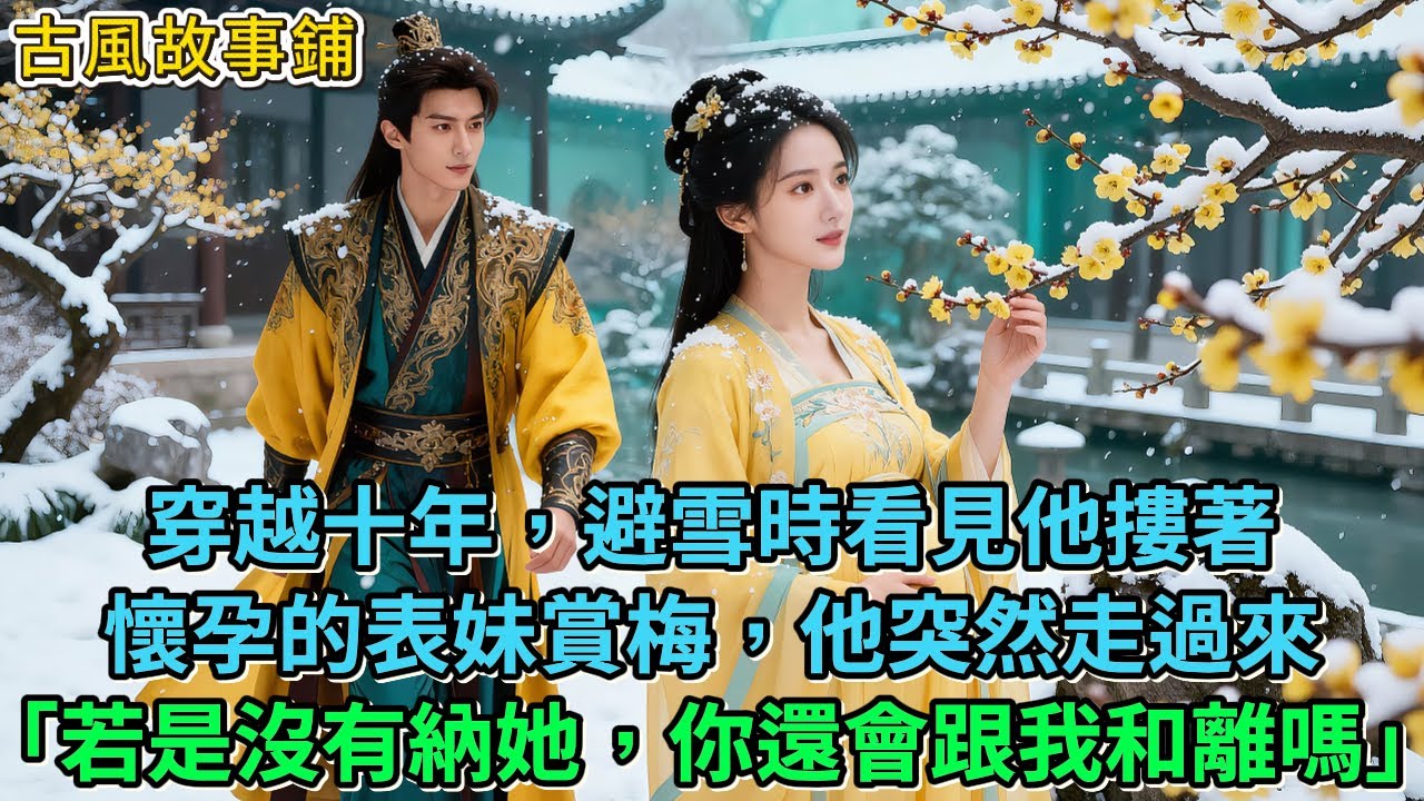 穿越十年，避雪時看見他摟著懷孕的表妹賞梅，他突然走過來「若是沒有納她，你還會跟我和離嗎」#穿越 #古風 #小說 #重生 #復仇 #女頻 #有聲小說 #爽文 #完結 #一口氣看完