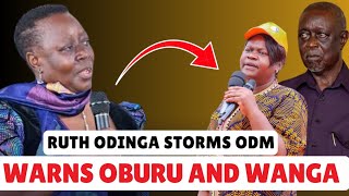 RUTH ODINGA STORMS ODM: Sends tough warning to OBURU and GLADYS WANGA