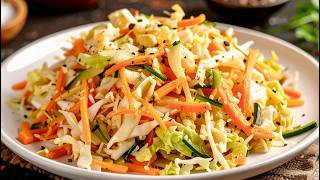 This cabbage and carrot salad in 5 minutes is so delicious!