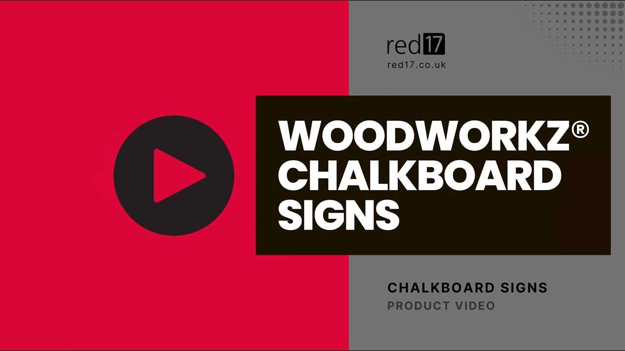 Woodworkz® Chalk A-Board Signs - product video by red17
