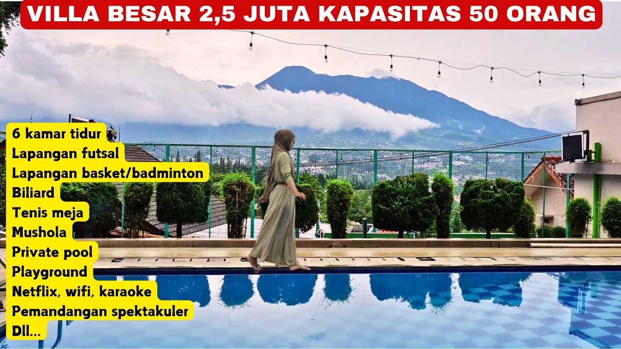 2,5 JUTA MUAT 50 ORANG SEGUDANG FASILITAS‼️VILLA Bumi ASA by surganya villa 