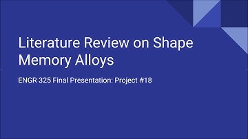 Shape Memory Alloys (SMA)