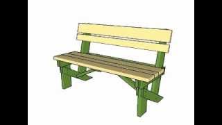 SUBSCRIBE for a new DIY video almost every day! Detailed video about garden bench plans. See more instructions at http://