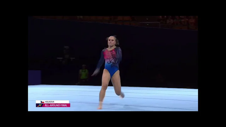 Aneta Holasova (CZE) FX: 2022 European championshi...