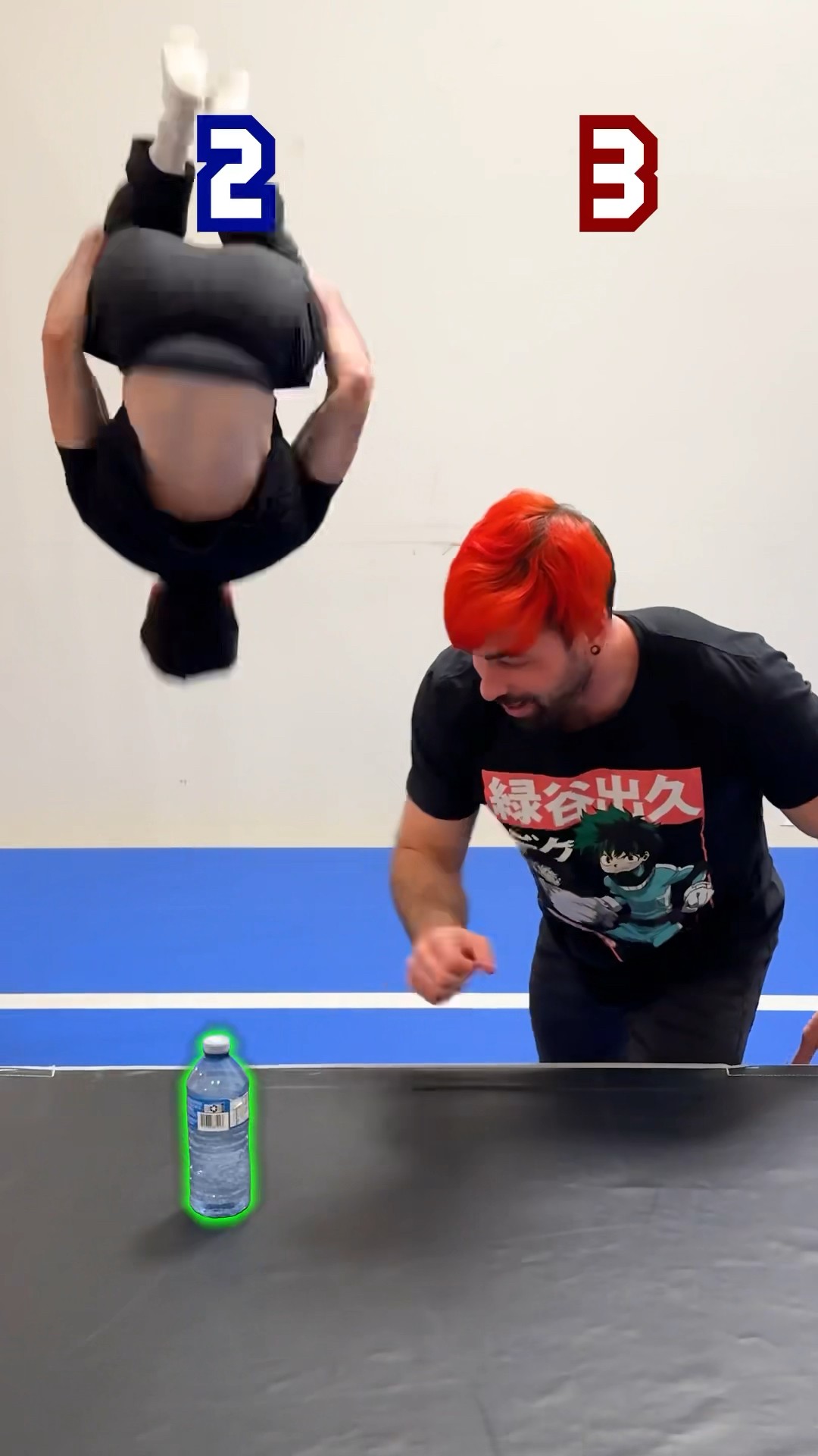 First to 10 backflips wins ?? #parkour @BrandonA7