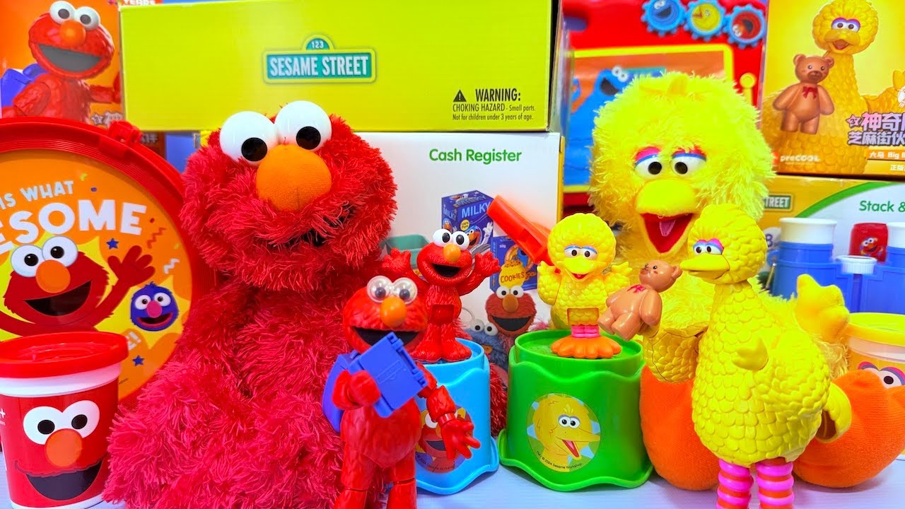 23 Satisfying Minutes ELMO Toys BIG BIRD Toys Unboxing Playing SESAME STREET TOYS Collections