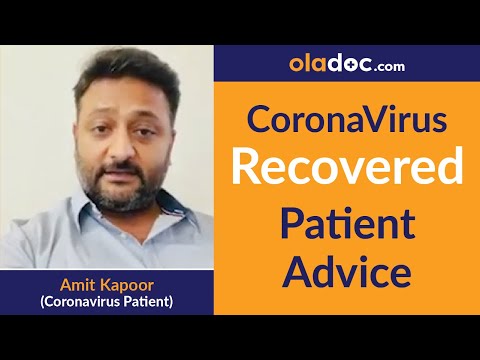 Coronavirus Recovered Patient Advice to Fight COVID-19 | Coronavirus Prevention & Symptoms thumbnail image