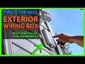 How To Install an Outdoor Outlet Weatherproof While-In-Use Exterior Box - Arlington New Construction