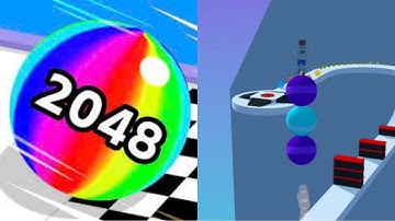 Ball Run 2048 vs Stack Rider - All Levels Android,ios Gameplay Mobile P29