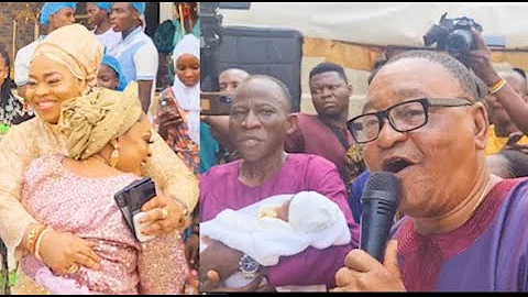 Toyin Tomato Surprises Shola Kosoko at Her Naming as Her Father Jide Kosoko & Bidemi Sing for Her