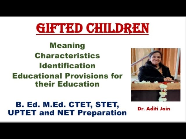 Learner with special needs|Gifted Children |Psychology|Shyna Goyal - YouTube