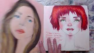 Queen Bee Art Journal Flip - No talking