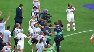 Euro 2022 Final - England Lionesses Win, Celebrate with Sweet Caroline