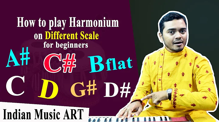 How to play Harmonium on Different scale for beginners G# A#/Bflat C C# D D# | Indian Music ART