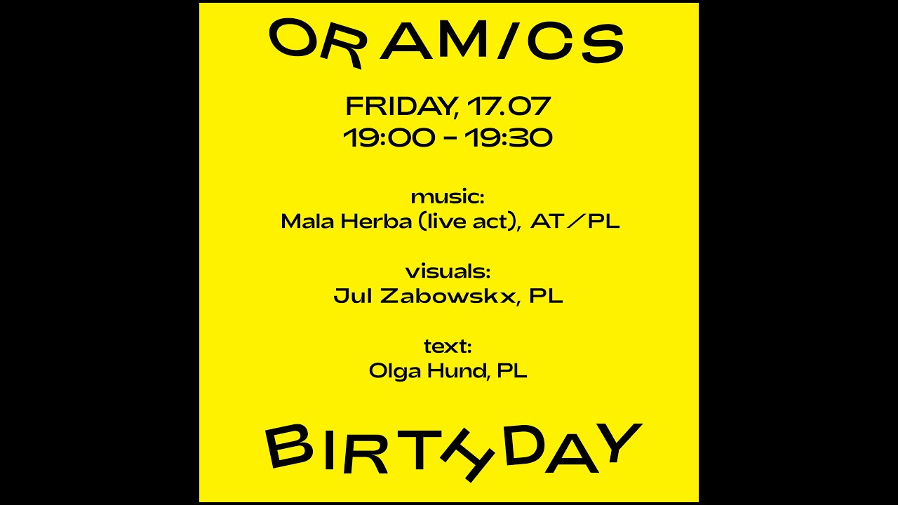 ORAMICS: mala herba x jul zabowskx x olga hund