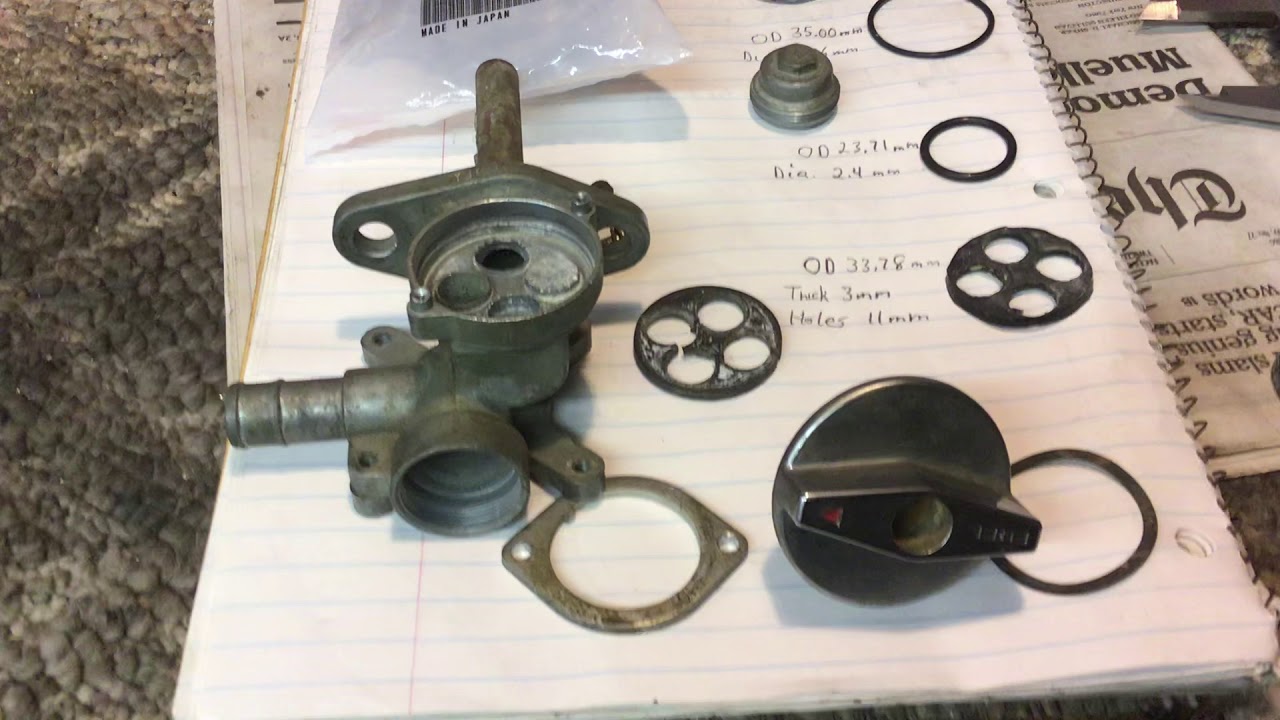 1986 VFR 500 Fuel Valve Repair YouTube