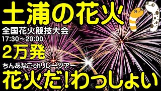土浦の花火　全国花火競技大会　お疲れ様でした　東京お台場　帰ります　花火だ！ わっしょい ちんあなごchリレーツアー　120/2023【ちんあなご＆女将さん】