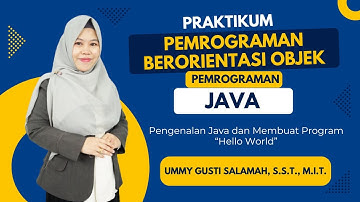 Video Tutorial Pengenalan Java dan Membuat Program Hello World