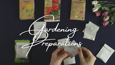 ASMR Sorting Seeds (Soft Spoken, Paper Sounds, Gardening)