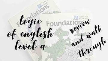 Logic of English Level A Review and Walk Through