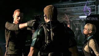 Resident Evil 6 - Джейк Мюллер узнает, что Крис Редфилд убил его отца