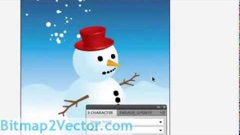 How to draw a Snowman tutorial using Adobe Illustrator
