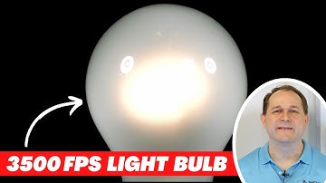 Light Bulb in Slow Motion - Visualize AC Electricity!
