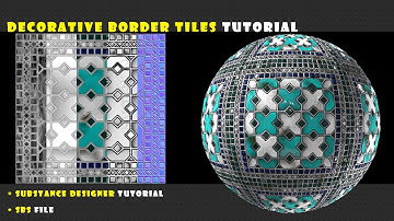 How to Create Decorative border tiles texture - Substance 3D Designer Tutorial Part 1