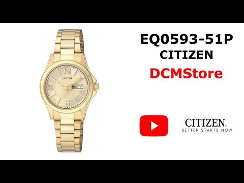 EQ0593-51P Citizen Quartz Gold Tone