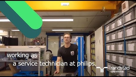 working as a service technician at philips in drachten