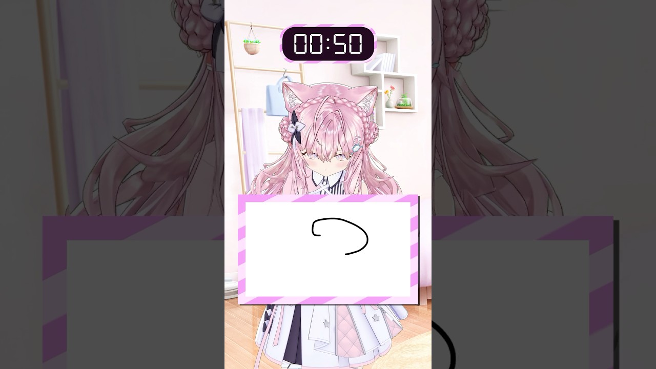 あのホロメンの似顔絵を描いて当てさせろ!!Part2【5.4秒チャレンジ】 #shorts #ホロライブ #hololive #博衣こより #54チャレ