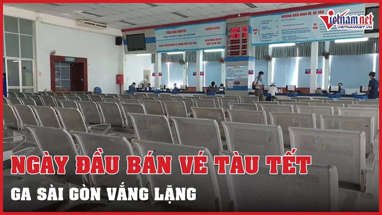 Ga Sài Gòn vắng lặng ngày đầu mở bán vé tàu Tết Nhâm... - youtube