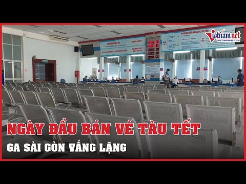 Video Ga Sài Gòn vắng lặng ngày đầu mở bán vé tàu Tết Nhâm... - youtube
