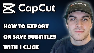How to Export or Save Subtitles With 1 Click in Capcut (Full 2025 Guide)