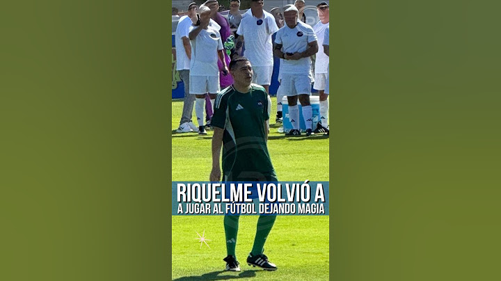Juan Roman Riquelme volvió a jugar al fútbol 😱