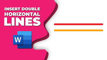 How to insert double horizontal line in Microsoft word