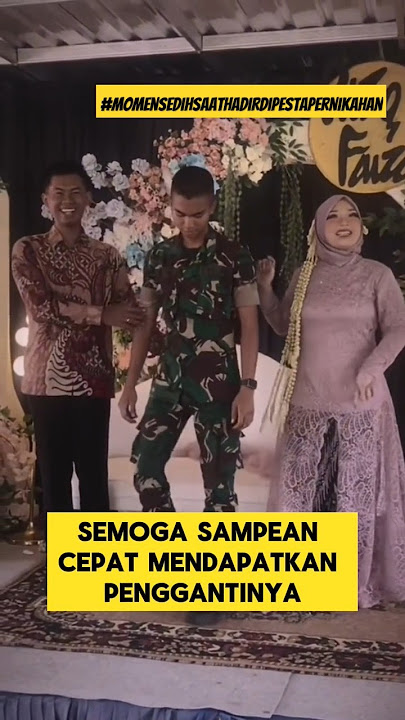 momen sedih ketika prajurit TNI hadir di pesta pernikahan mantan pacar ‼️#sedih #tni #mantanpacar