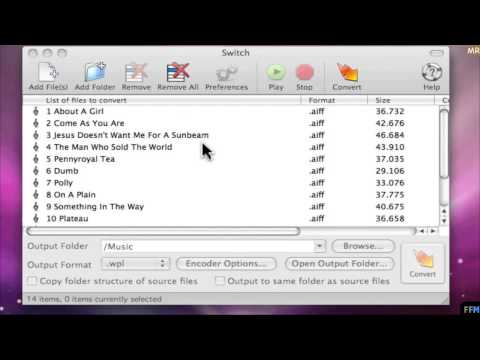 Convert audio file to 16 files types Free on Mac-MR