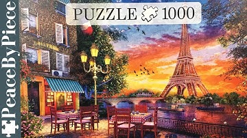 Parisian Charm Unveiled: 1000-Piece Jigsaw Puzzle Timelapse | Eiffel Tower  & Cobblestone Streets