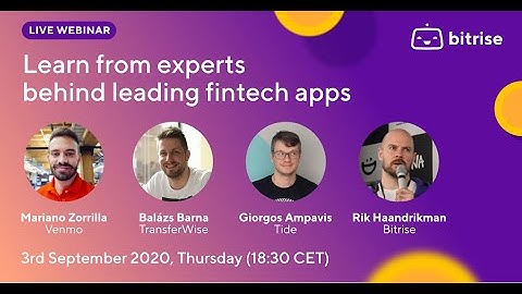 Fintech Mobile Disruption webinar: The future of finance and banking | Bitrise Webinars