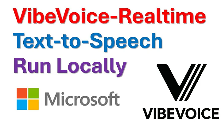 Microsoft VibeVoice Realtime 0.5B Text to Speech - Install and Run Locally