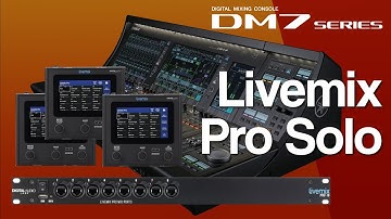 Livemix Pro Solos with Yamaha DM7