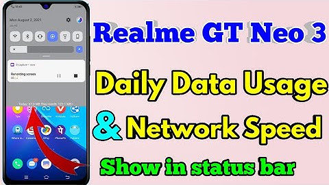 Realme gt neo 3 network speed setting | realme gt neo 3 internet speed meter