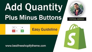How To Add Quantity Buttons To Debut Theme ✅ Shopify Debut Theme Customization