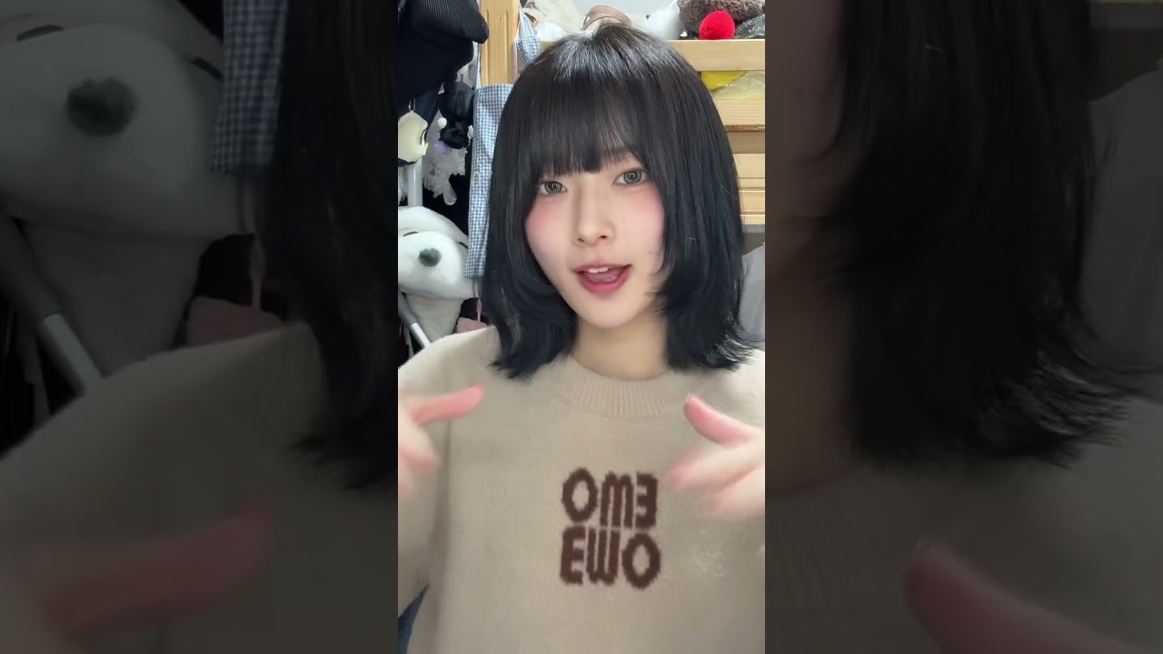 前髪パッツンの方が似合ってるかなー?✂️ #レイヤーカット #tiktok #youtubeshort
