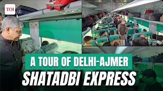 Delhi-Ajmer Shatabdi Express: Railway minister Ashwini Vaishnaw interacts with passengers and staff