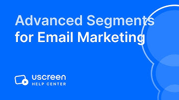 Advanced Segments for Email Marketing Softwares with Zapier and Uscreen