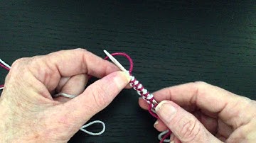 Double Knitting -Two Color Long Tail Alternating CO