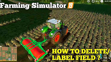 How to delete or label field without Terrine !! Farming Simulator 19 /GAMEKART