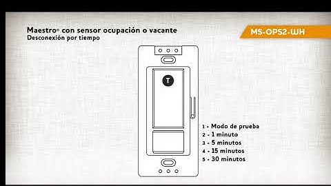 Lutron MS-OPS2 Programación